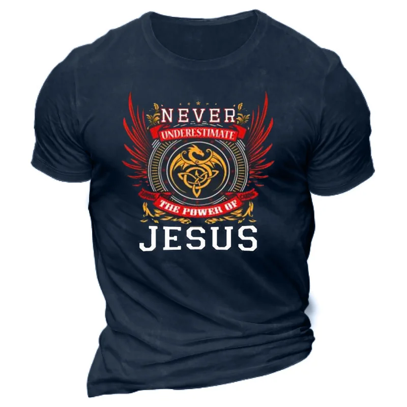 Men's Retro Short Sleeve Printed T-shirt