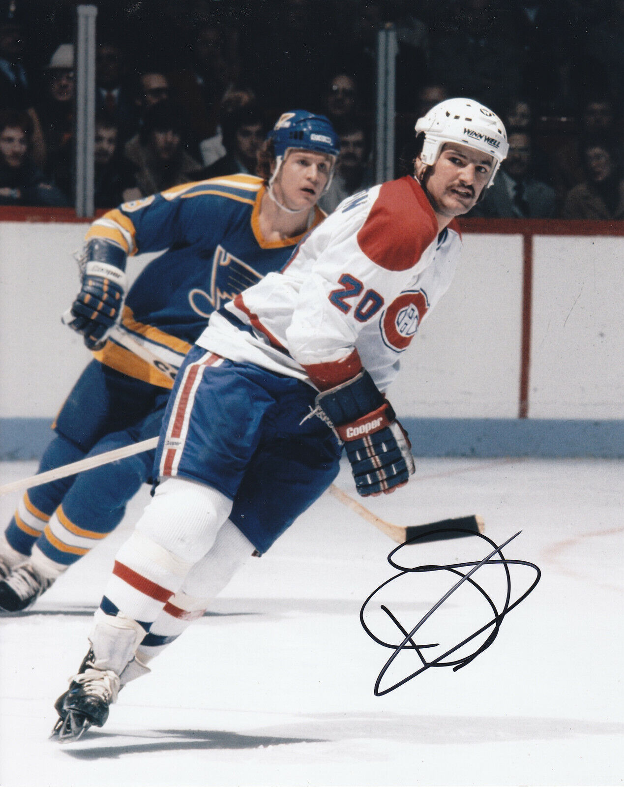 Danny Geoffrion #0 8x10 Signed Photo Poster painting w/ COA Montreal Canadiens