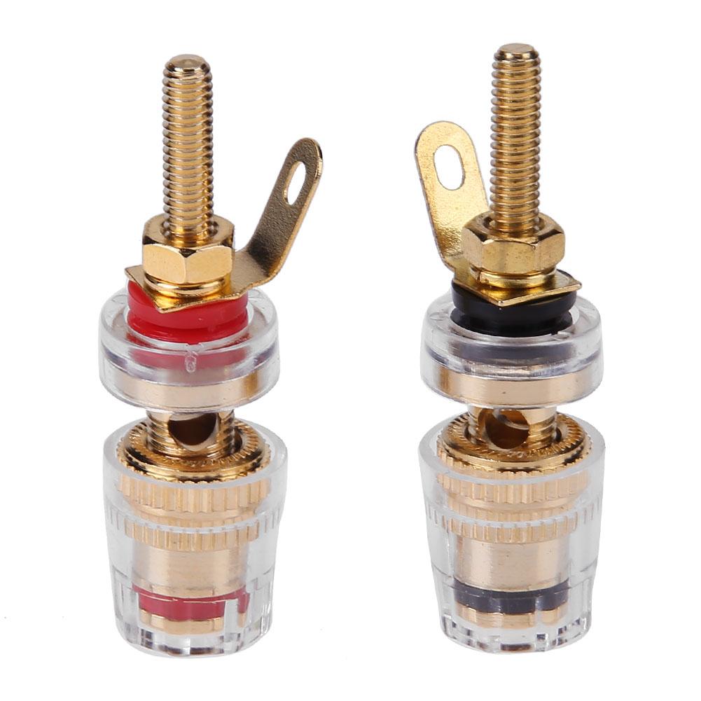 

2pcs 4mm Brass Speaker Amplifier Binding Posts Terminals for Banana Plugs, 501 Original