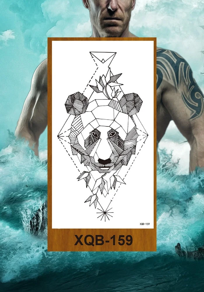 Waterproof Temporary Tattoo Sticker Hipster Tattoo Man Woman Tattoo Body Tattoo Art Tatuajes Big Tiger Lion Wolf Rose Arm Tatto