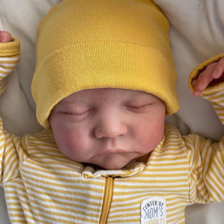 20" Reborn Sleeping Newborn Twins Boy and Girl Soft Silicone Baby Dolls Named Qunsa and Asicen Rebornartdoll® Rebornartdoll®