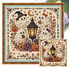 Ghost Streetlight 18CT 2 Strands DIY Stamped Cross Stitch Kit 30x30cm tapestrymarket