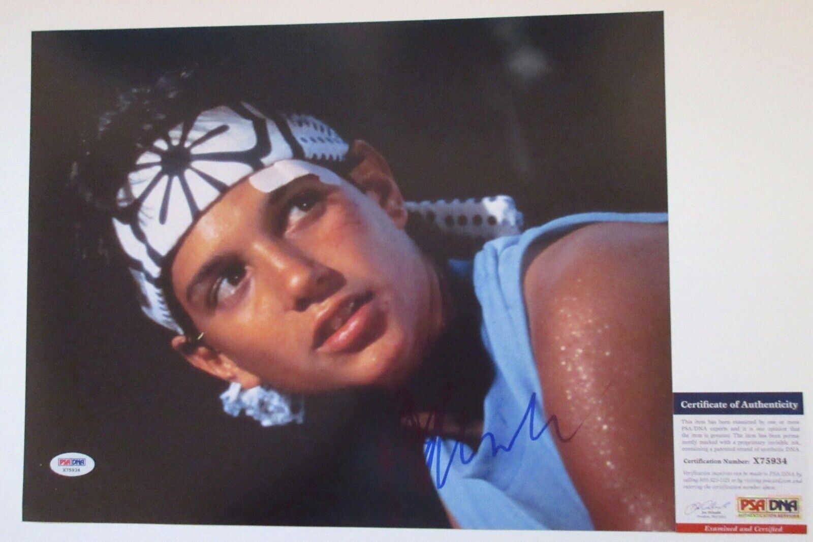 WAX ON WAX OFF!!! Ralph Macchio DANIEL SON Signed KARATE KID 11x14 Photo Poster painting #2 PSA