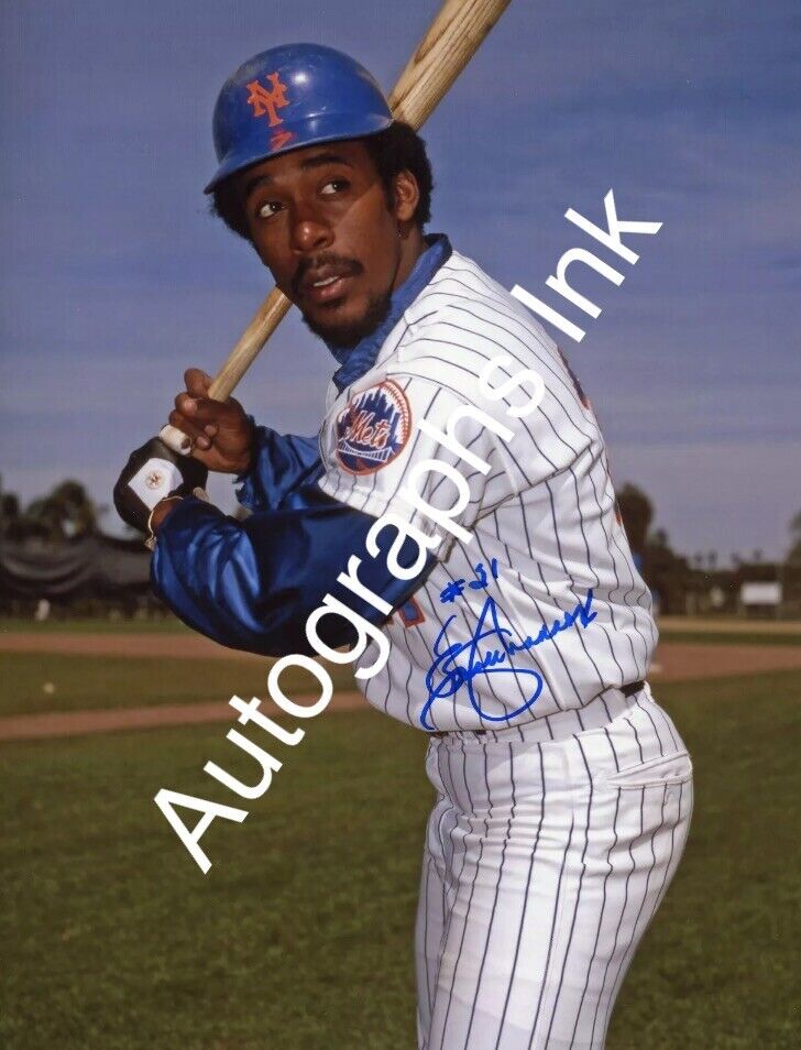 Elliott Maddox autographed 8x10 New York Mets Private Signing #4