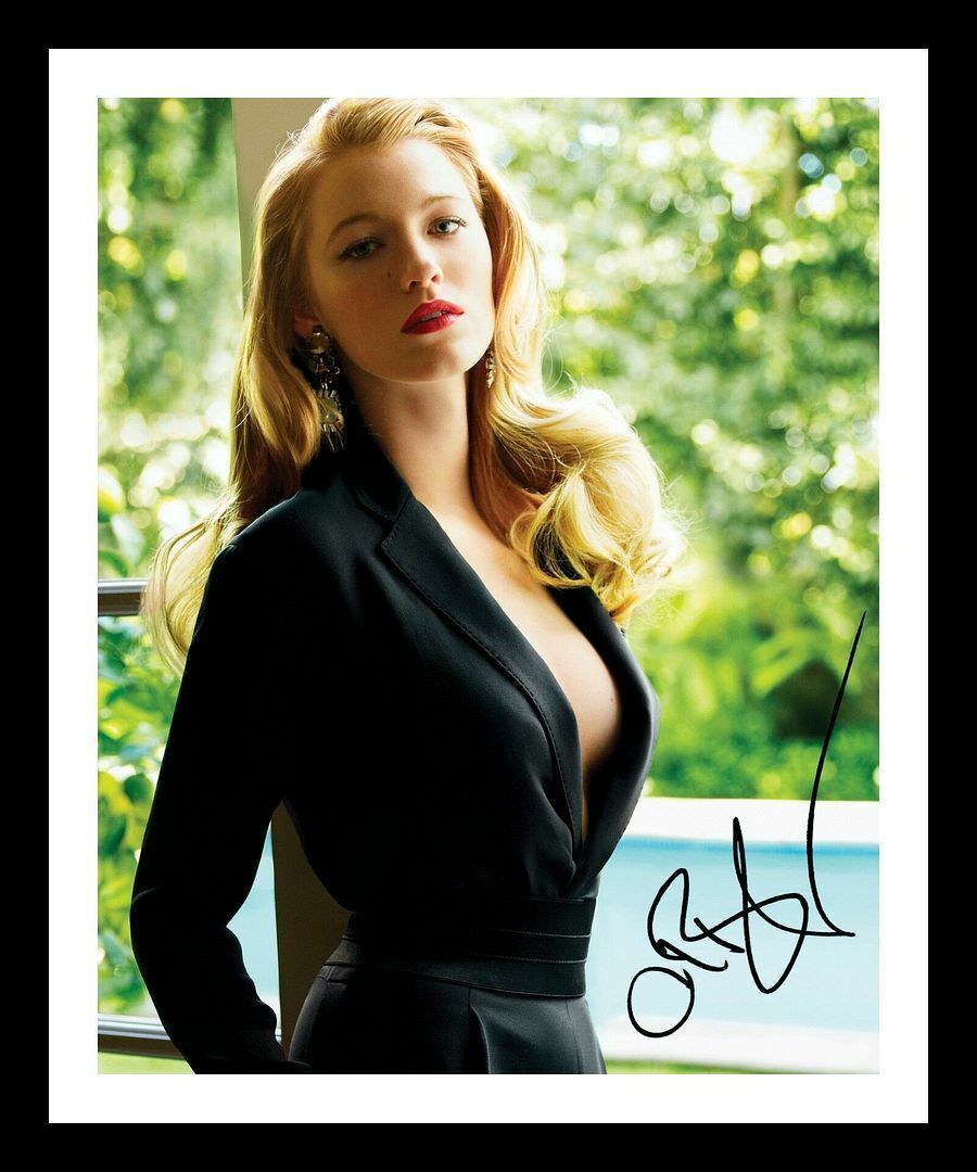 Blake Lively Autograph Signed & Framed Photo Poster painting 2