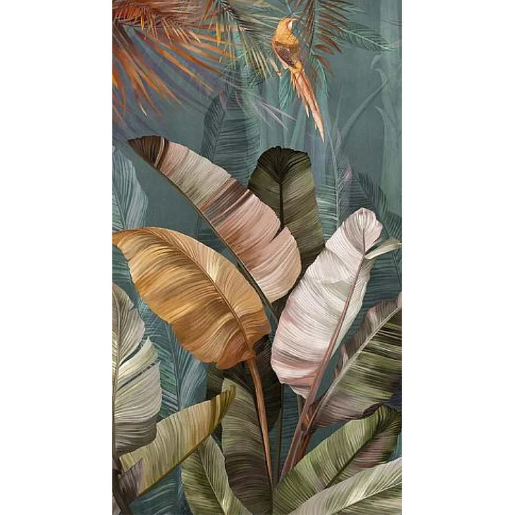 Patter Leaf Jungle - Full Round - Diamond Painting