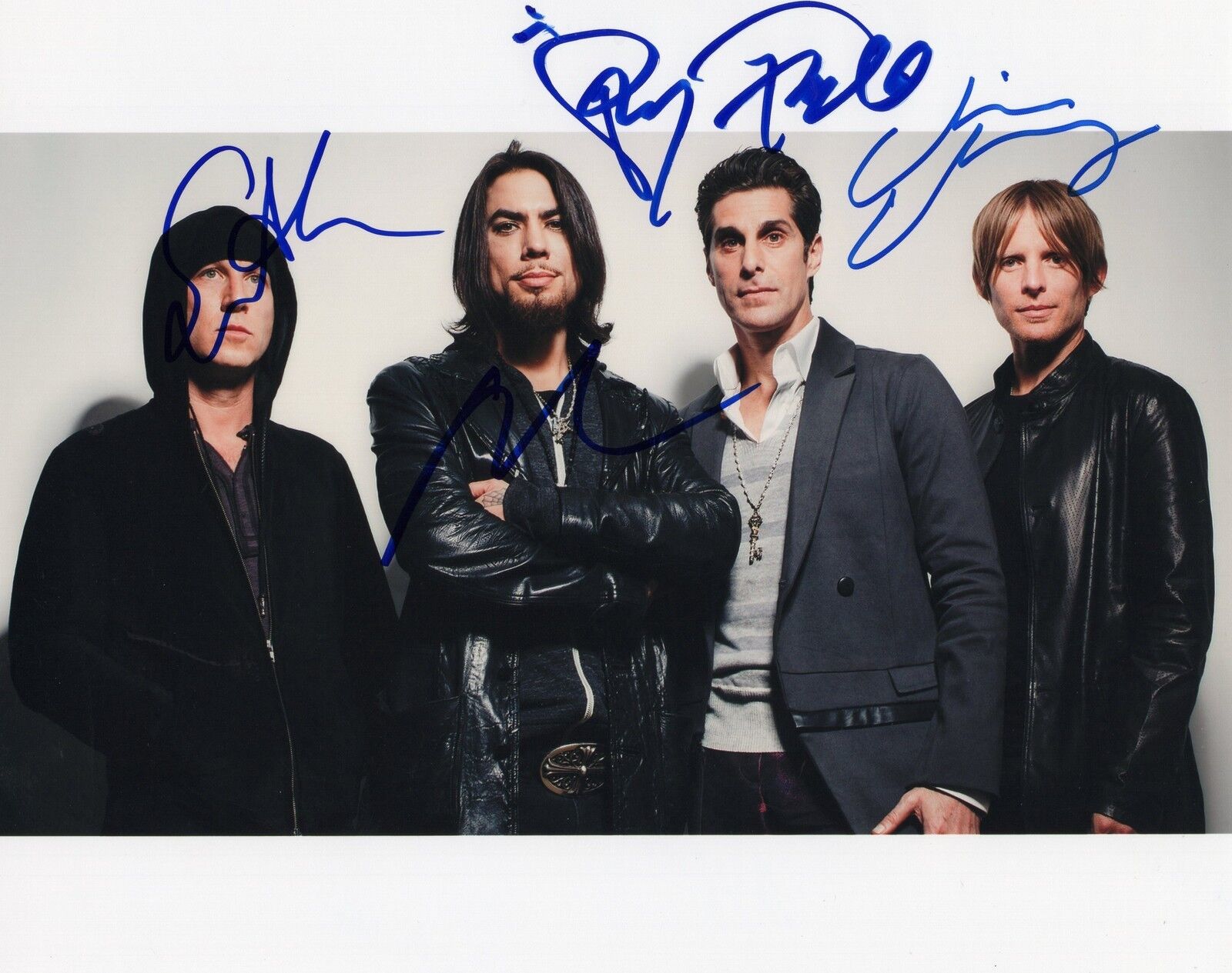 Janes Addiction Group Signed 8x10 Photo Poster painting w/COA Jane Says #1