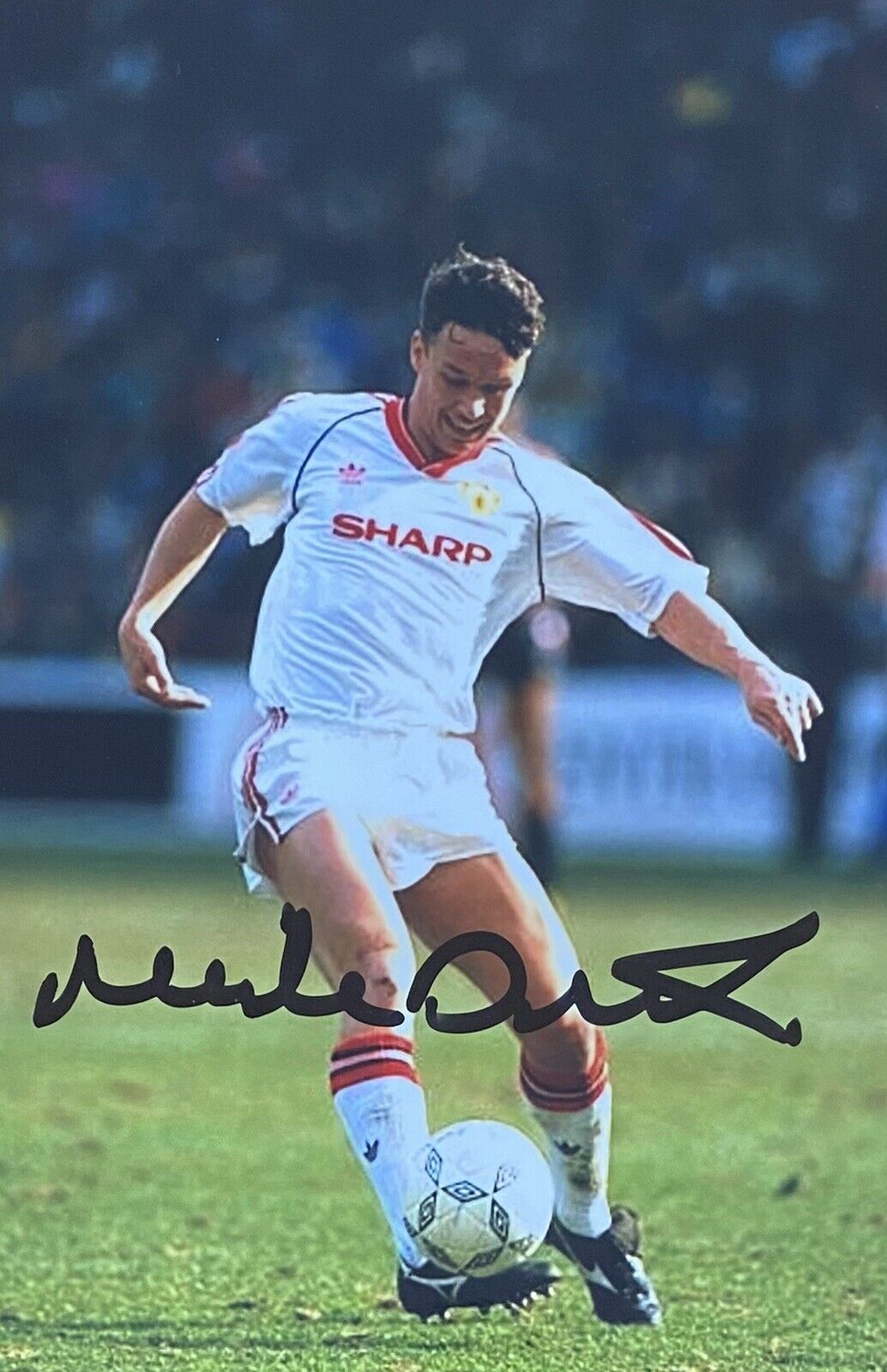 Mike Duxbury Genuine Hand Signed Manchester United 6X4 Photo Poster painting 6