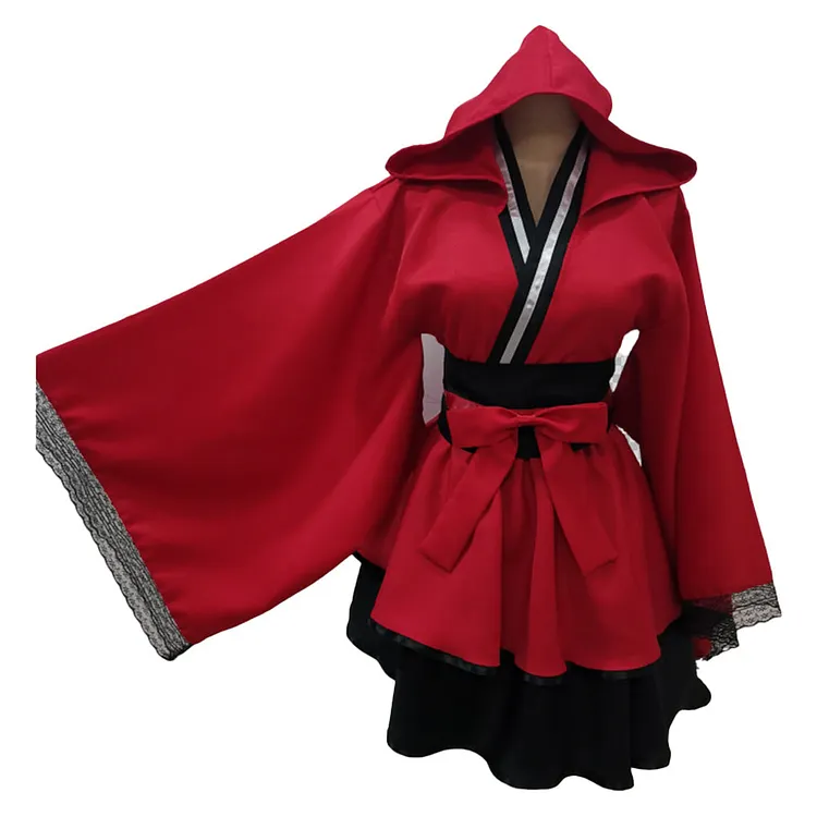 Fullmetal Alchemist Edward Elric Red Lolita Outfits Cosplay Costume Halloween Carnival Suit