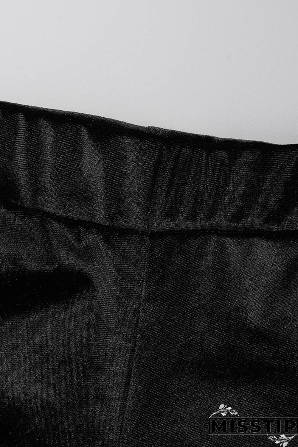 Black Street Solid Fold Hooded Collar Long Sleeve Two Pieces