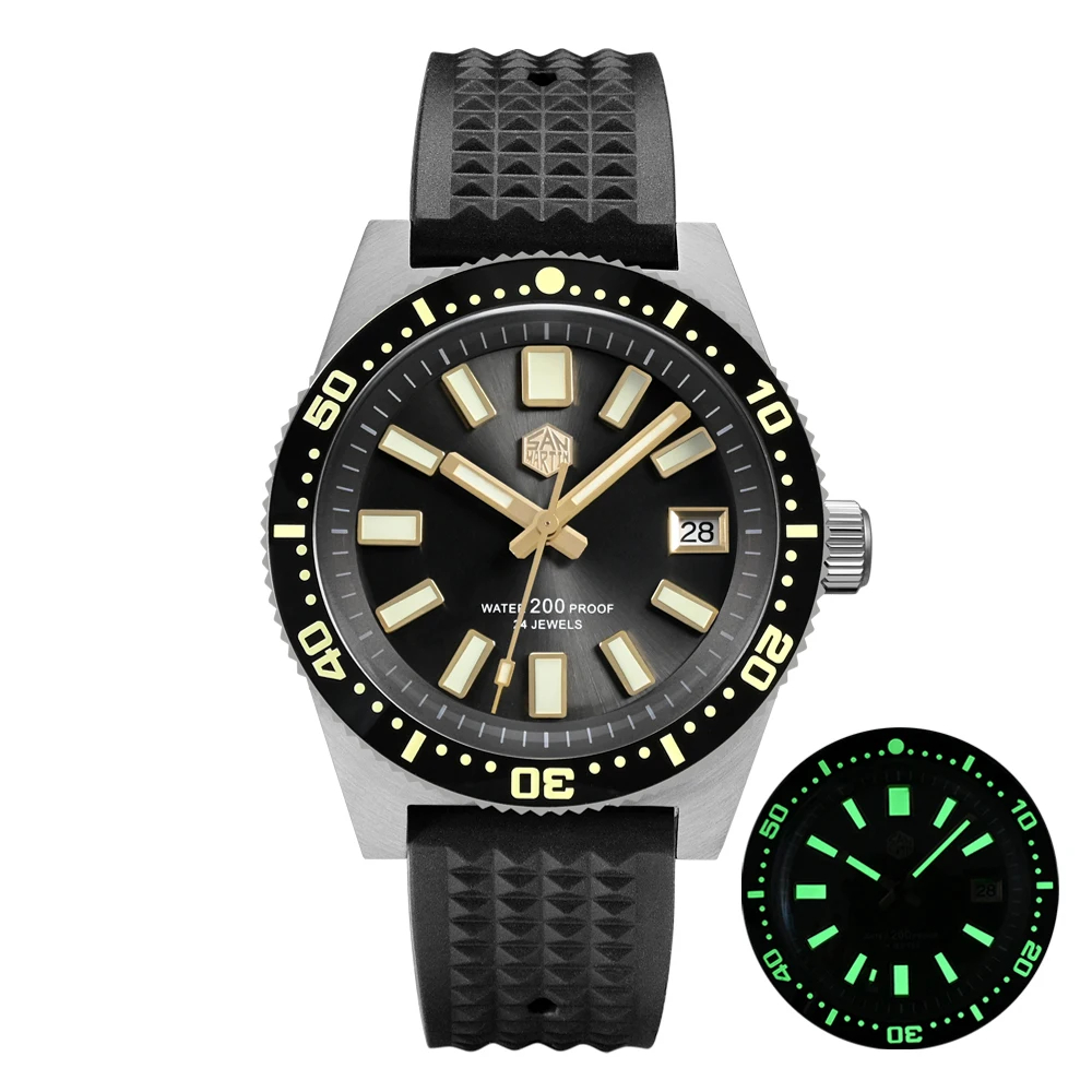 San Martin 40mm 62MAS Diver Surfing Dial Watch SN007-V3 San Martin Watch san martin watchSan Martin Watch