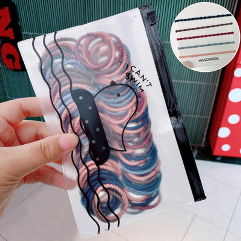 Hair Tie Rubber Band Female Small Hair Band Children’s Hair Rope Hair Rope Girl Baby Rubber Band Does Not Hurt Hair Elastic Good Simple