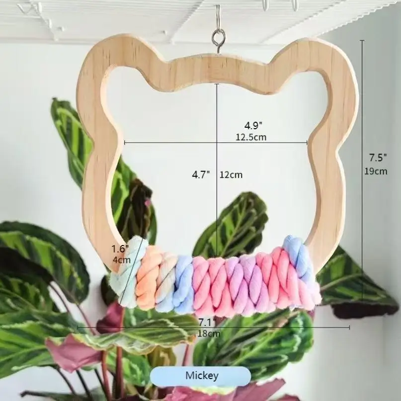 Parrot Rainbow Animal Swing  Birdcagelab