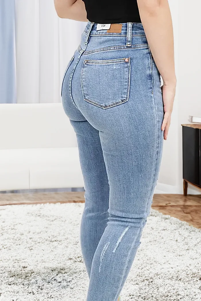 Built-In Belly Belt Jeans (Buy 2 Free Shipping)