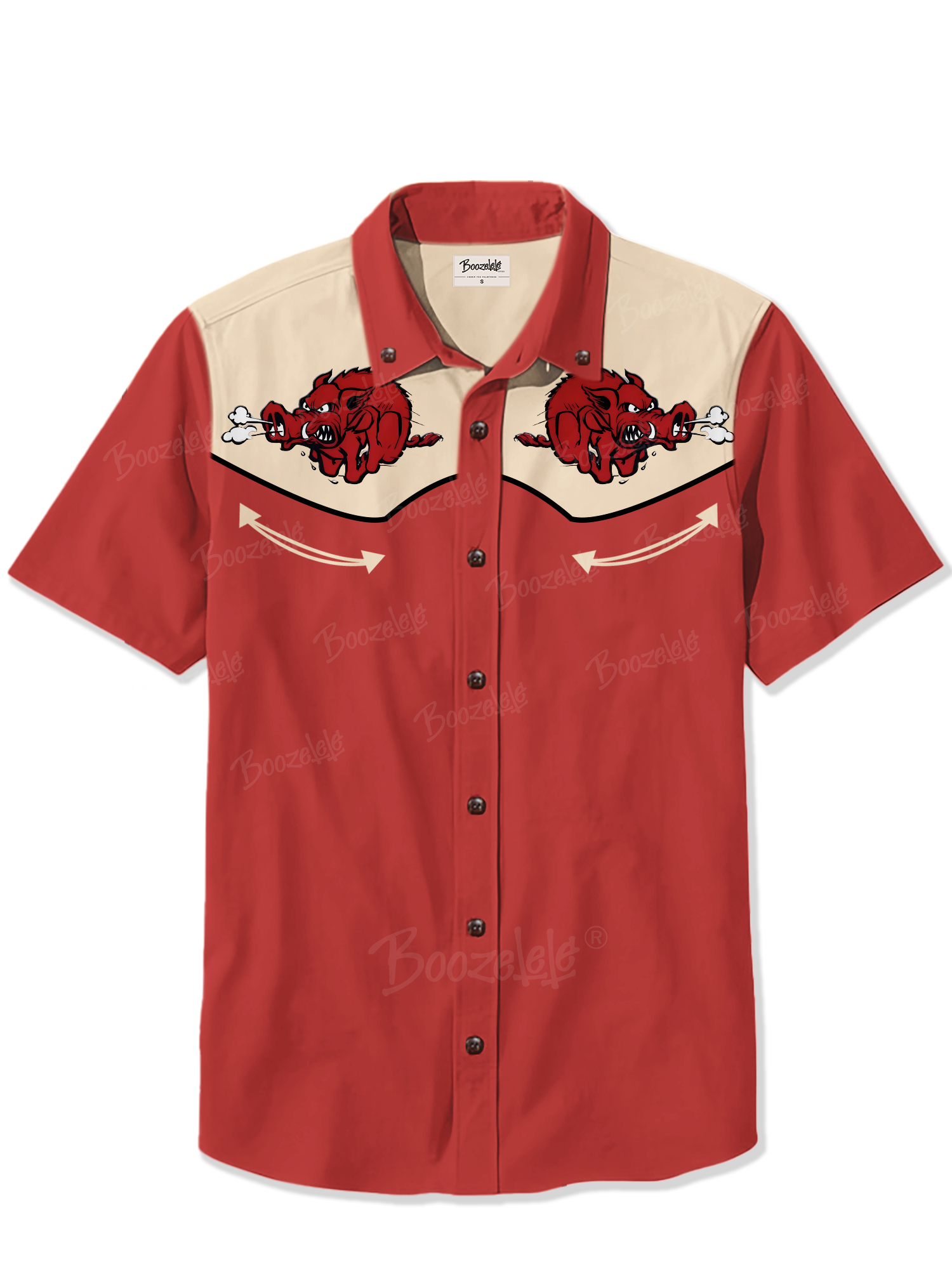Angry Wild Boar Retro - 100% Cotton Shirt
