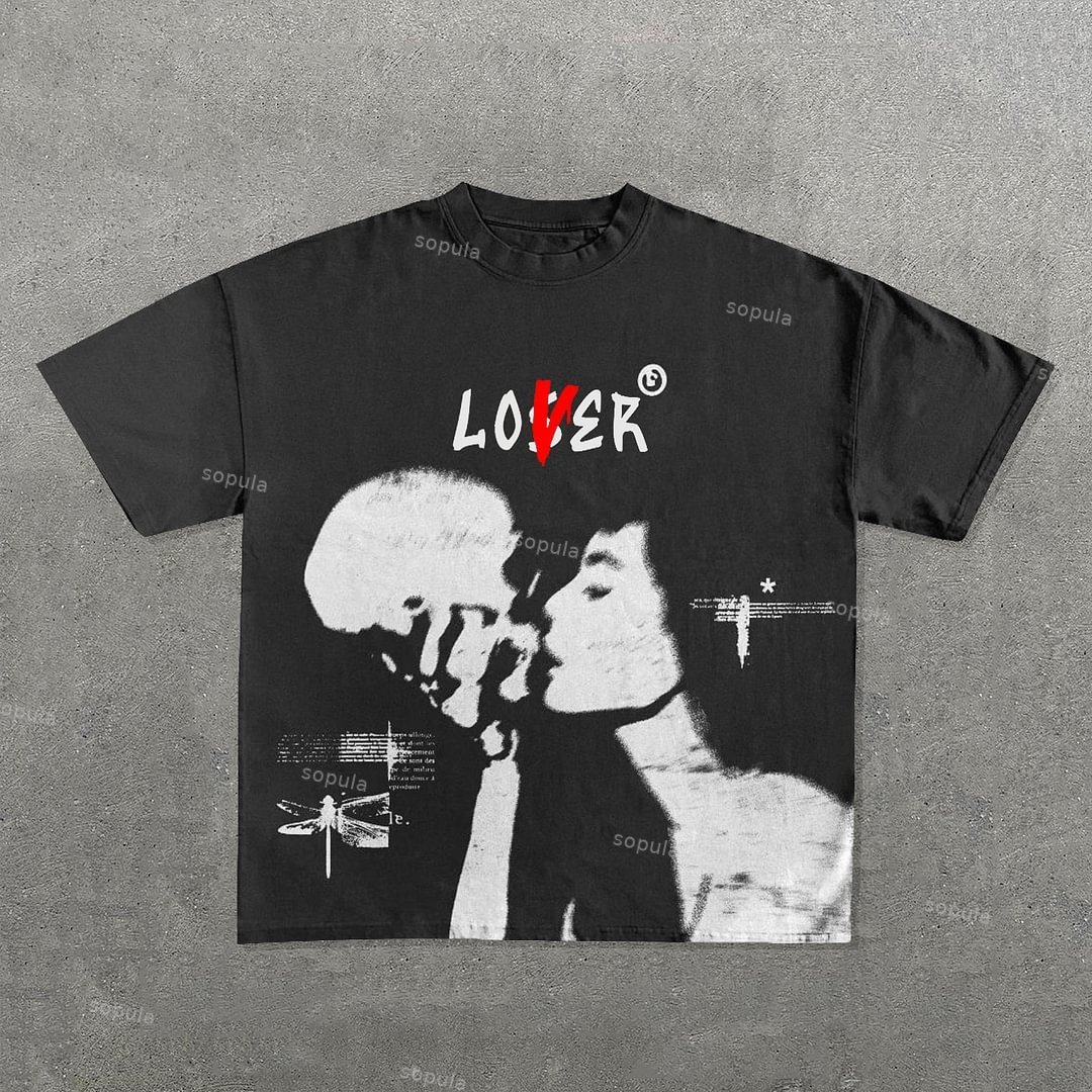 Sopula Kiss Lover Graphic Print T-Shirt