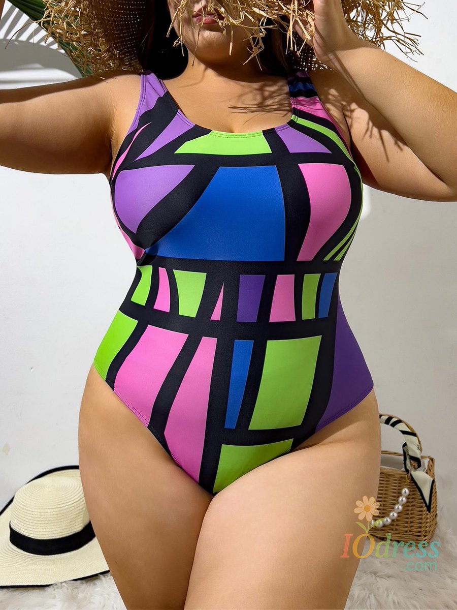 IO Dress 2025 Large Plus Size One Piece Swimsuit Women Bodysuit Swimwear Female Bathers Bathing Swimming Swim Suit Beachwear