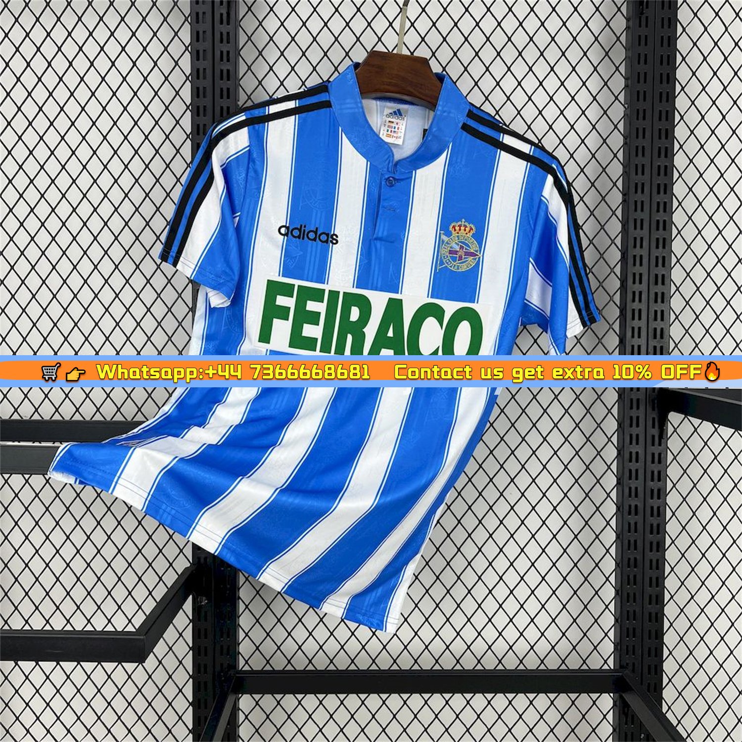 Retro Deportivo de La Coru&ntilde;a 1997-98 Home Jersey