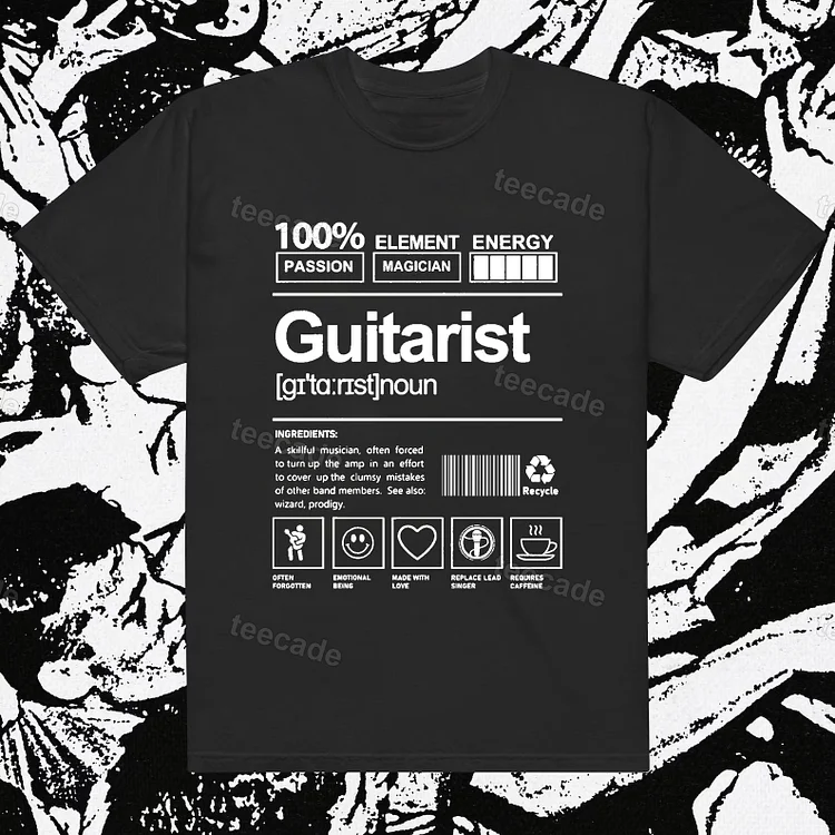 Teecade Teecade Guitarist T-shirt