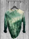 Landscaping Nature Art Print Casual Short Sleeve T-Shirt