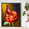 Diamond Painting - Full Round - butterflies and roses (40*50CM)  James Yang