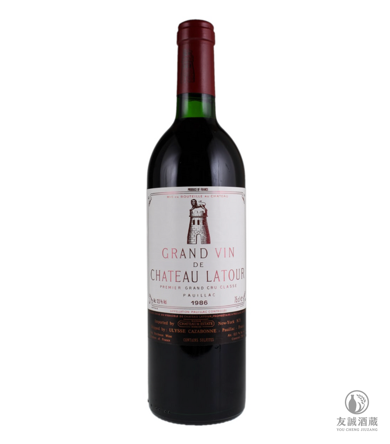 1986年 Chateau Latour 拉圖紅酒 友誠酒藏