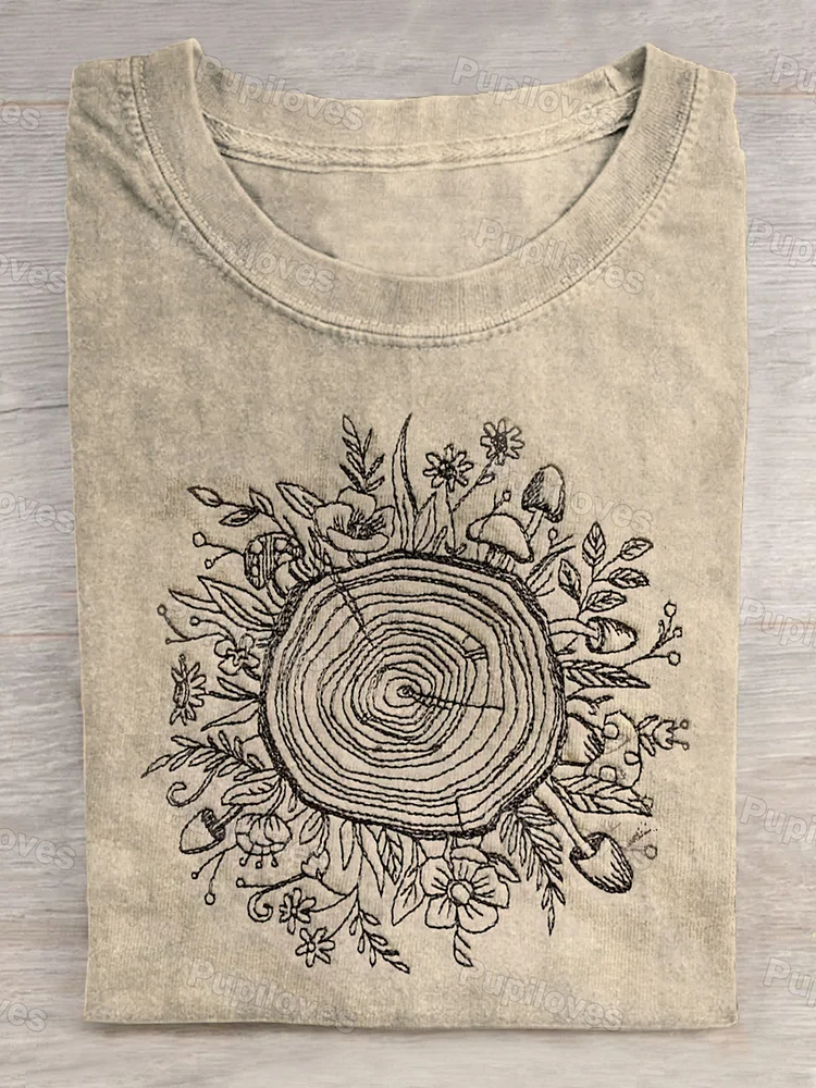 Pupiloves Pupiloves  Wild Bloom Inspirational Art Print T-shirt