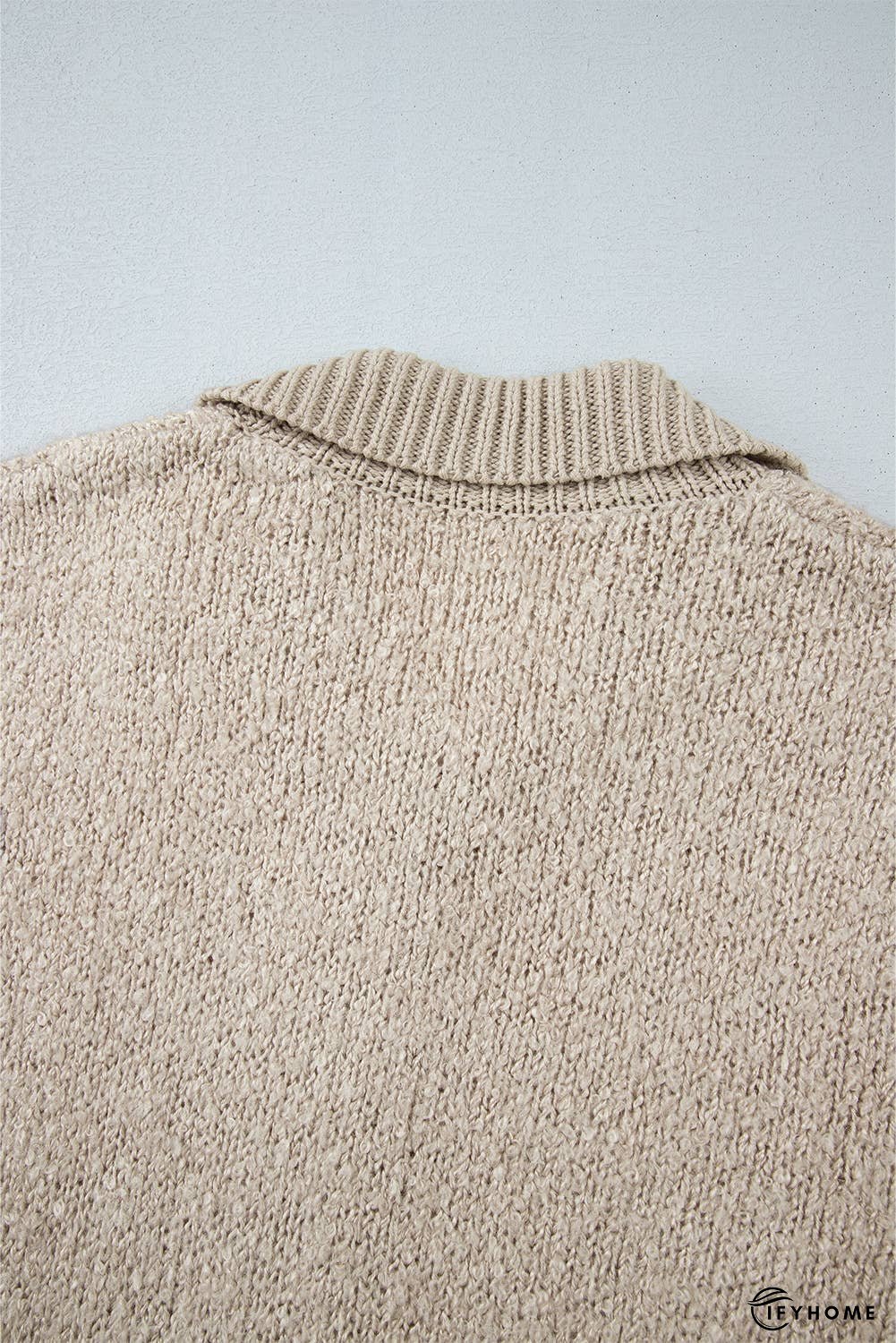 Collared Drop Shoulder Button Up Cardigan | IFYHOME