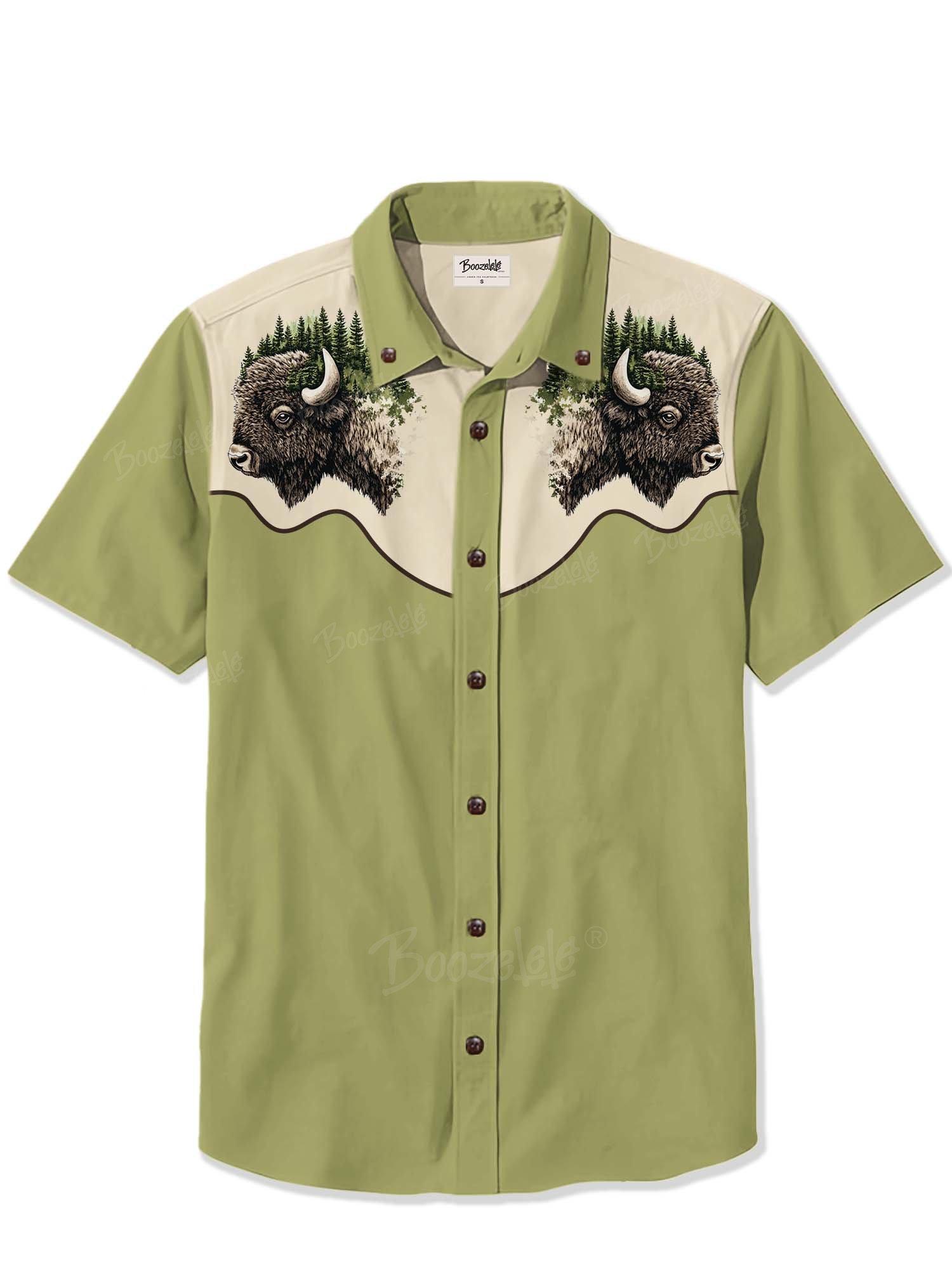 Forest Bison - 100% Cotton Shirt