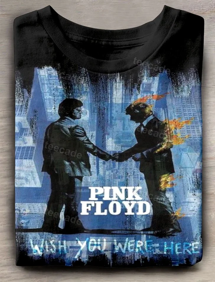 Teecade Teecade Pink Floyd Band Art Print T-shirt