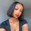 Black Brazilian Straight Hair BOB Wigs Lady Wig