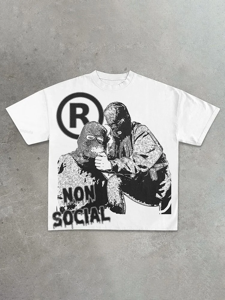 Sopula Thug Print Street Cotton T-Shirt
