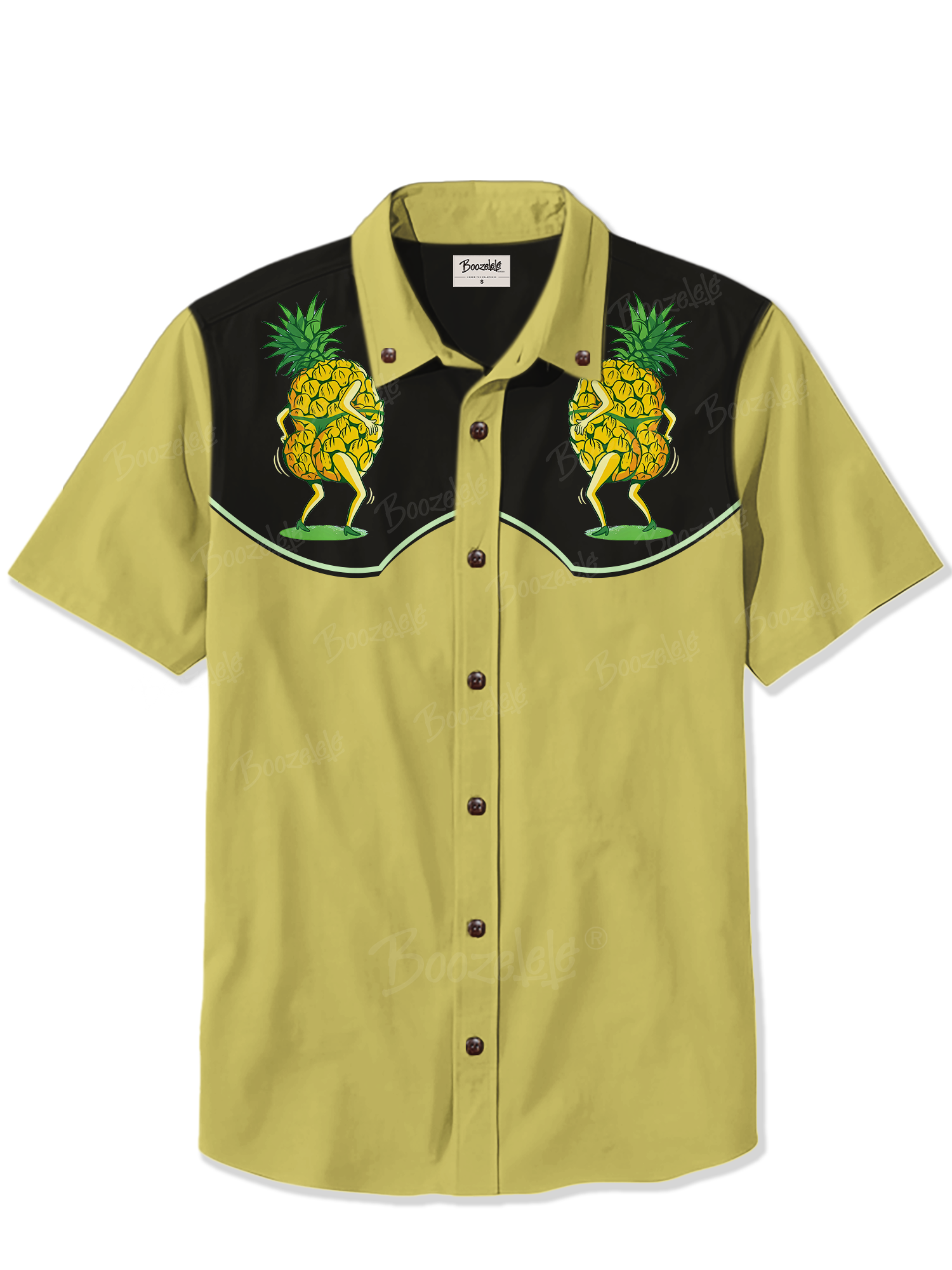 Retro Funny Pineapple- 100% Cotton Shirt