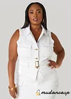 Denim Cargo Vest