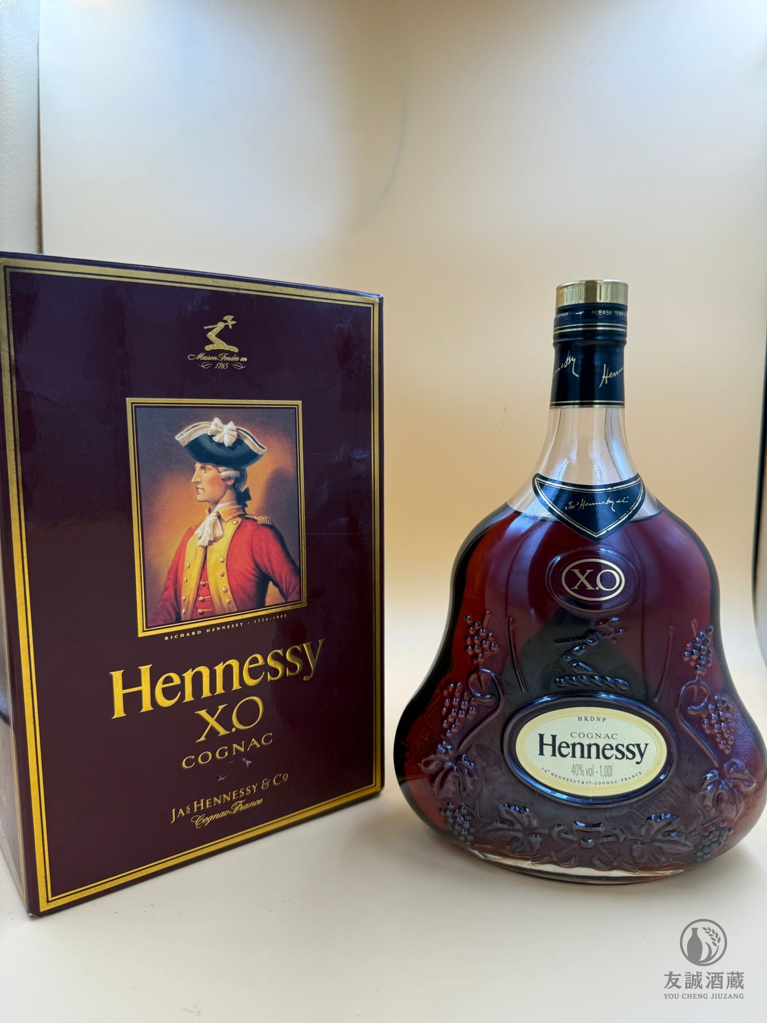 【0047】軒尼詩 XO 金頭 (舊版)｜1L宴會裝｜完美全品｜氣派價 $2,100 友誠酒藏