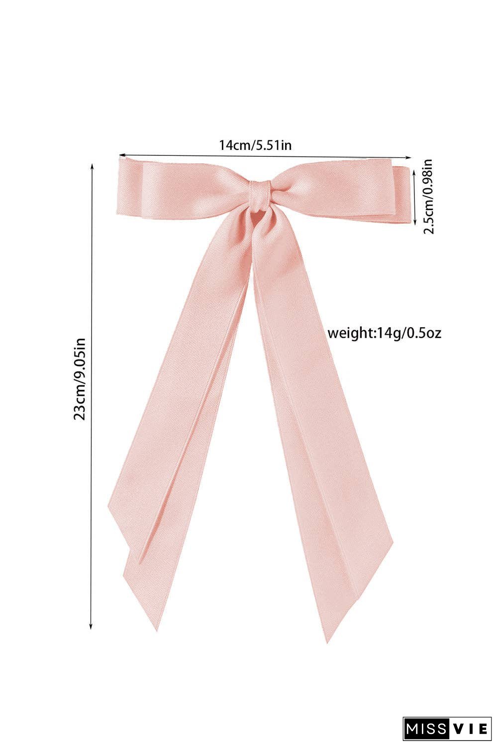 Black Elegant Terylene Double Bow Hair Clip