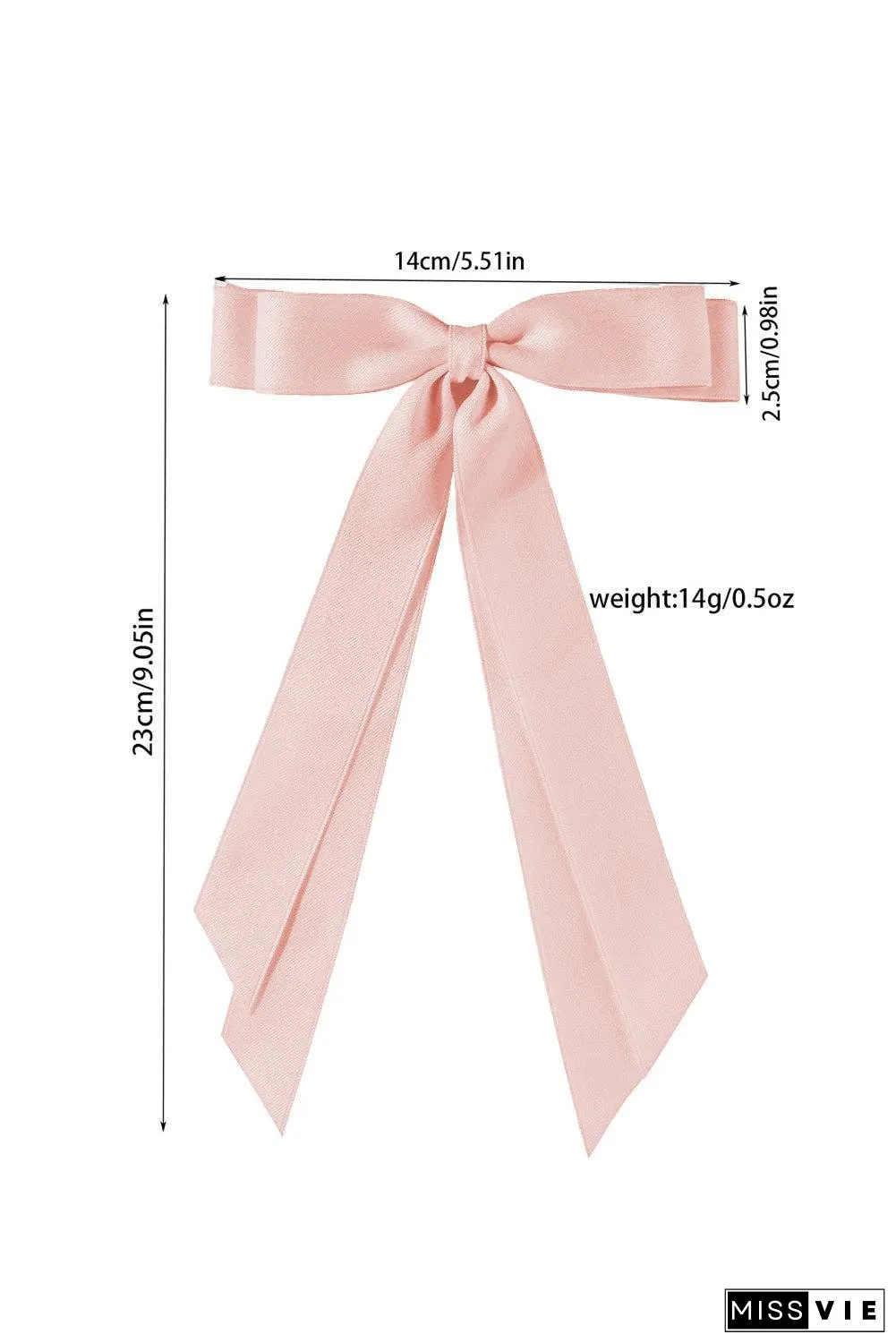 Black Elegant Terylene Double Bow Hair Clip