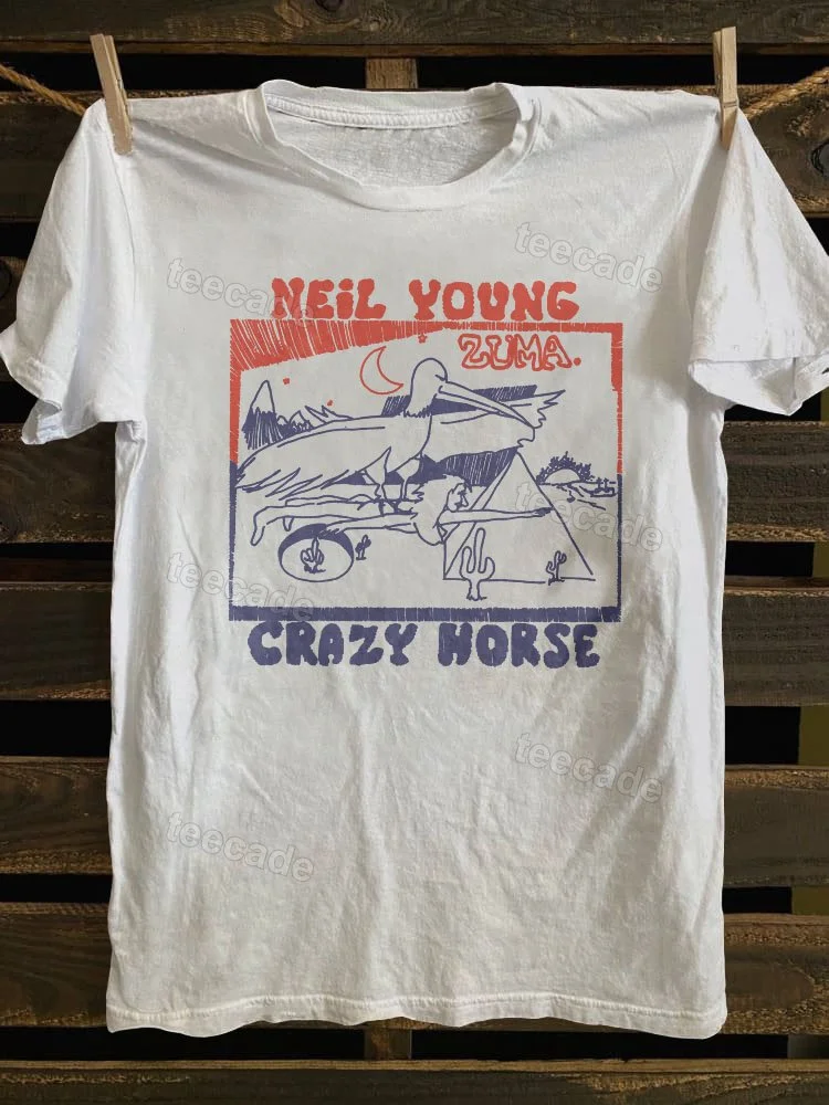 Teecade Teecade Vintage Classic 70s Neil Young & Crazy Horse T-shirt