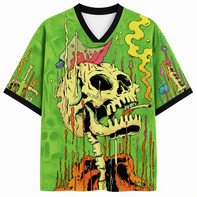 Street Rotting Skull Short Sleeve Jersey