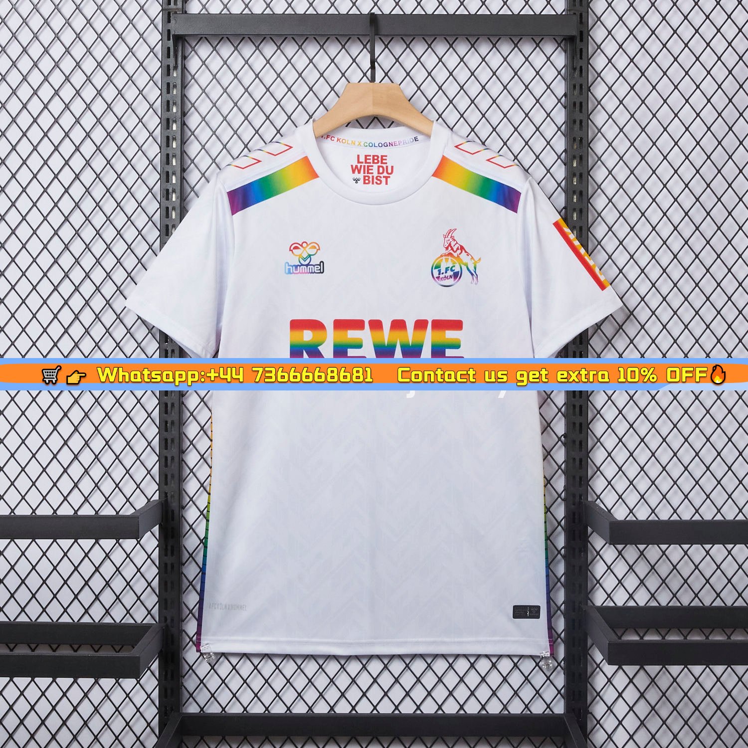 1. FC Köln 2024-25 Pride Diversity Special Edition Jersey - Fans Version