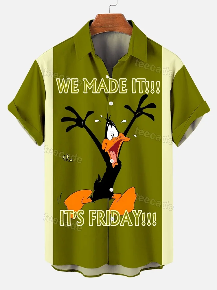 Teecade Teecade We're Friday Art Print Shirt