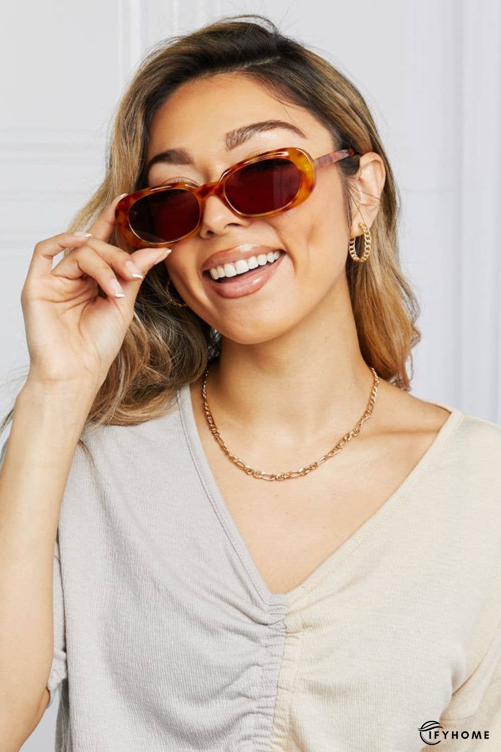 Oval Full Rim Sunglasses | IFYHOME