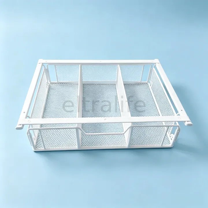  Under-desk drawer storage net, stationery storage basket, pull-out frame under the desk surface eltralife