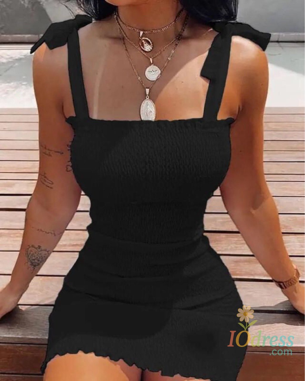 IO Dress Trendy Solid Strap Short White Dresses Off Shoulder Sexy Skirt Pullover Sheath Mini Summer Beach Female Vest Dress