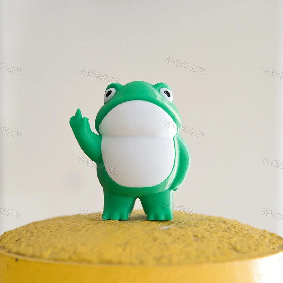 Eagerlys 🐸Fucktopus Rude Frog Figurine with Middle Finger Eagerlys
