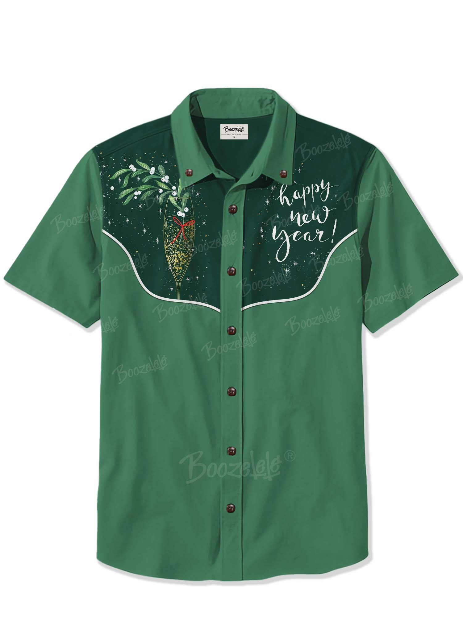 Happy New Year！Cocktail - 100% Cotton Shirt