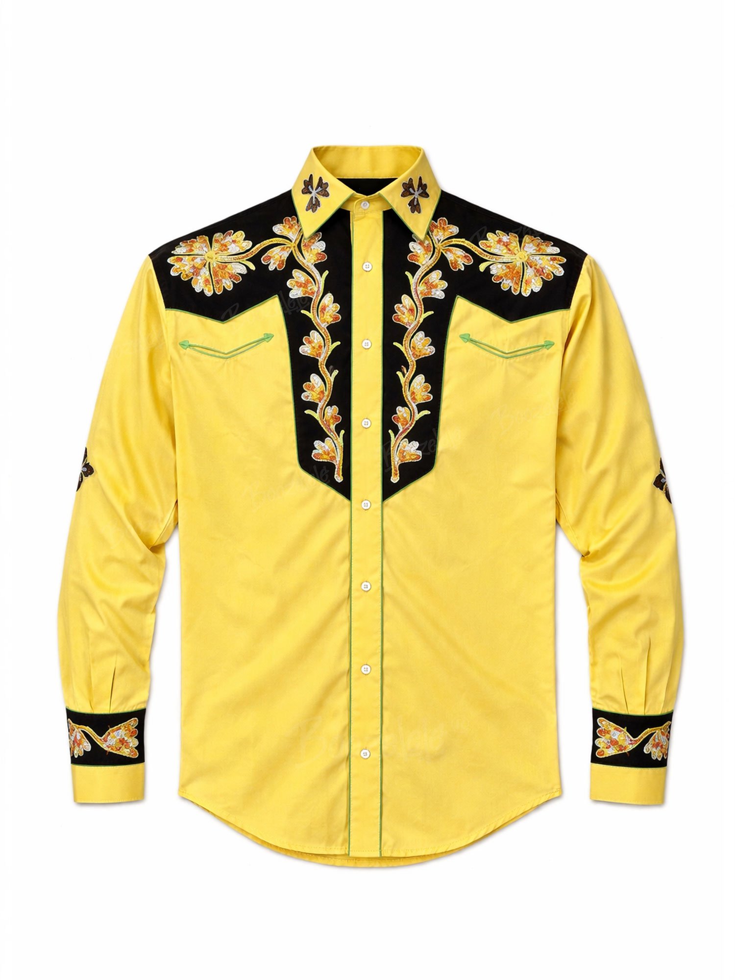 Vintage Southwestern Aesthetic &mdash;  Tailored Fit = Detail Western- 100% Cotton Shirt