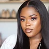 Hot Sale Black Glueless Straight Hair For Women Natural Wig