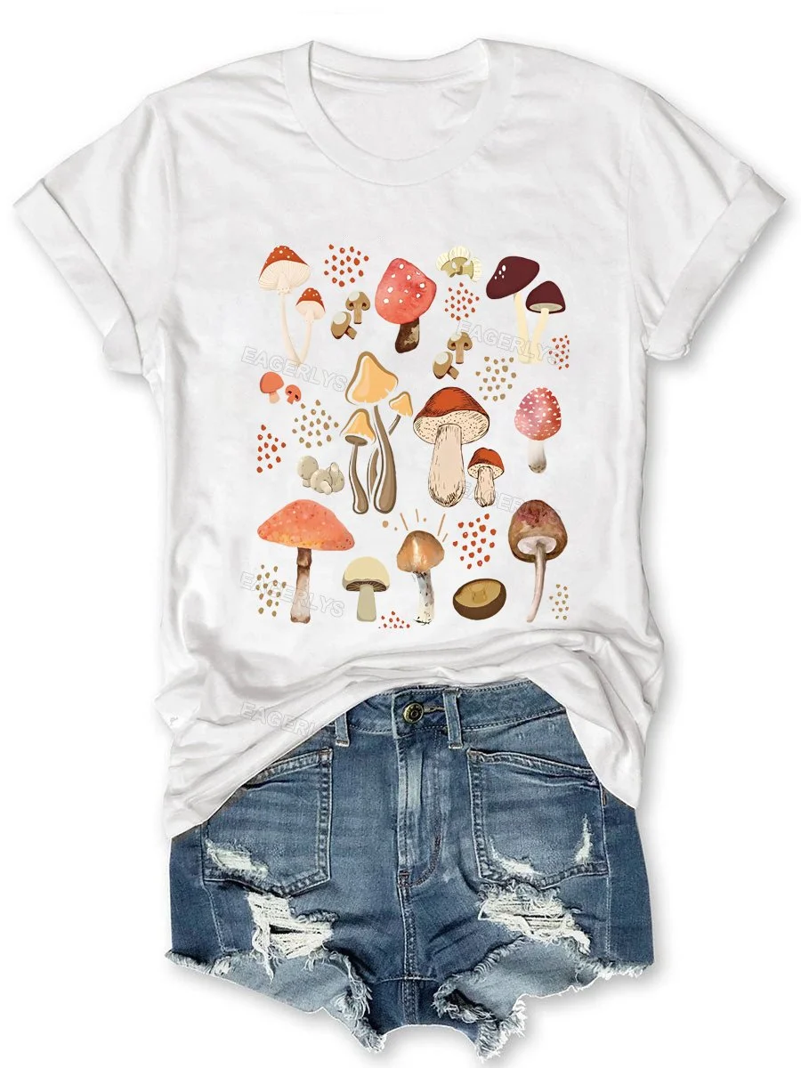 Eagerlys Aesthetic Mushroom T-Shirt Eagerlys