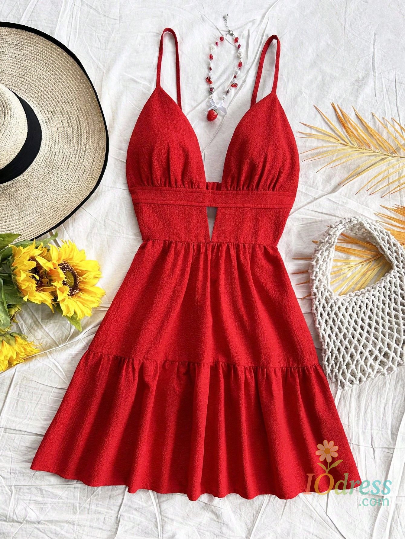 IO Dress 4-Color Leopard Printed Sexy Camisole Dress Women Sleeveless Backless Mini Dress Summer Vacation Dresses